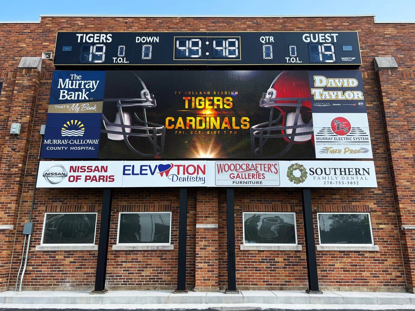 Choose Varsity Scoreboards for factory-direct pricing without unparalleled quality.