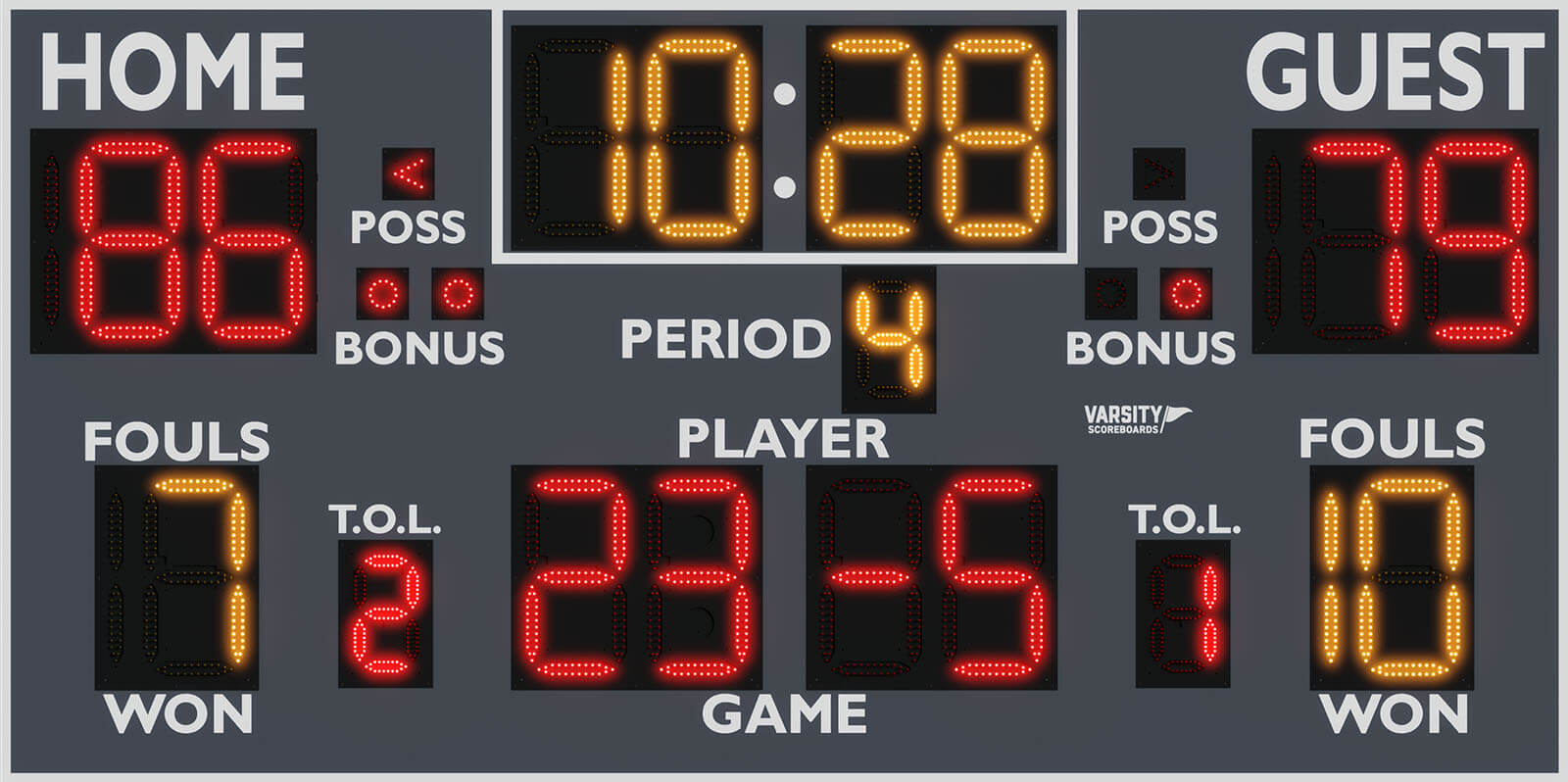 LED Electronic Score Board Basketball Football Game Scoreboard Remote  Scoreboard