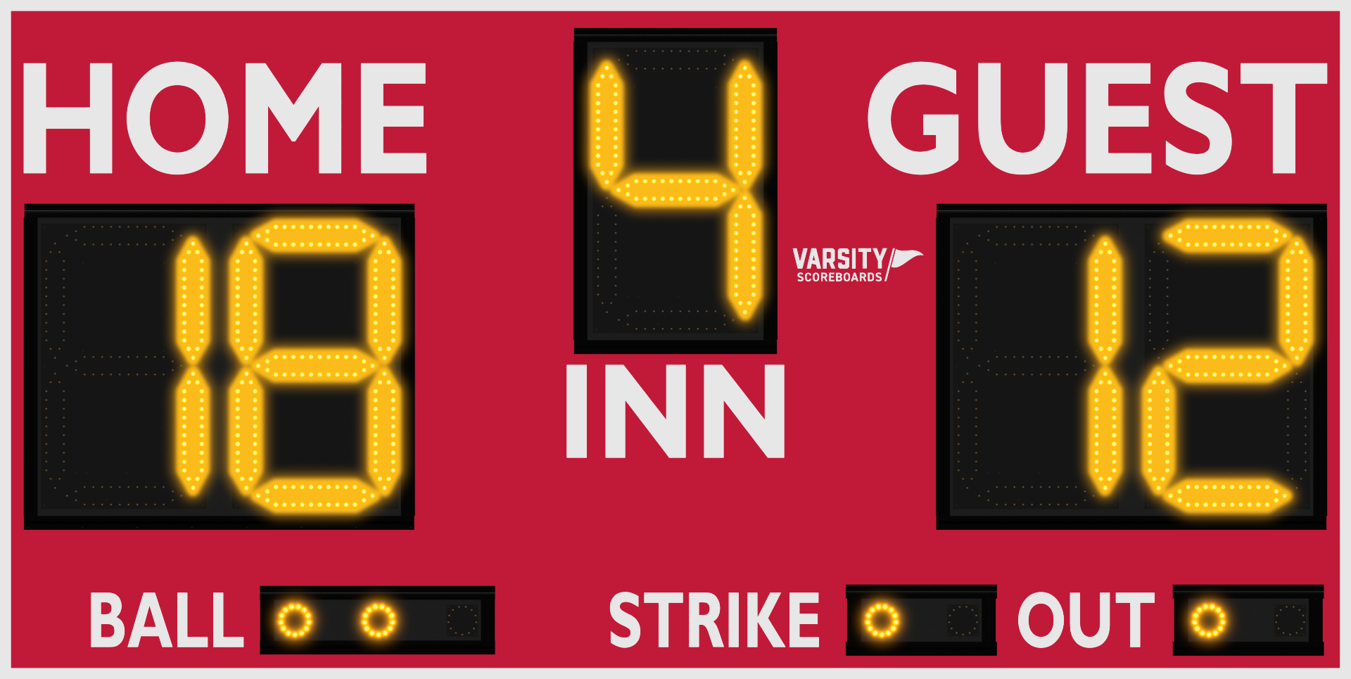 3314-20D Baseball/Softball Scoreboard - Image 3
