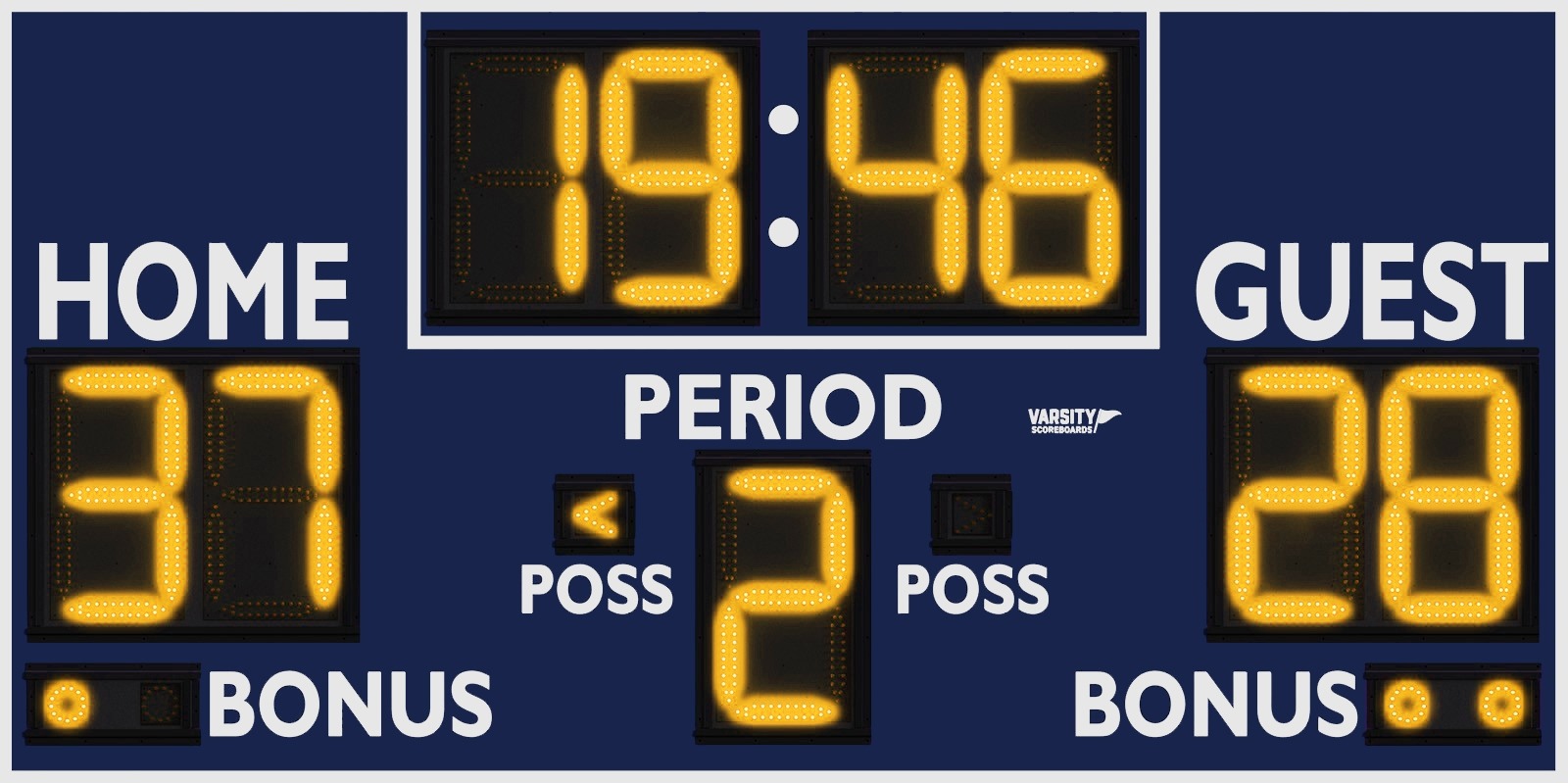 3432 Basketball/Multisport Scoreboard- Outdoor