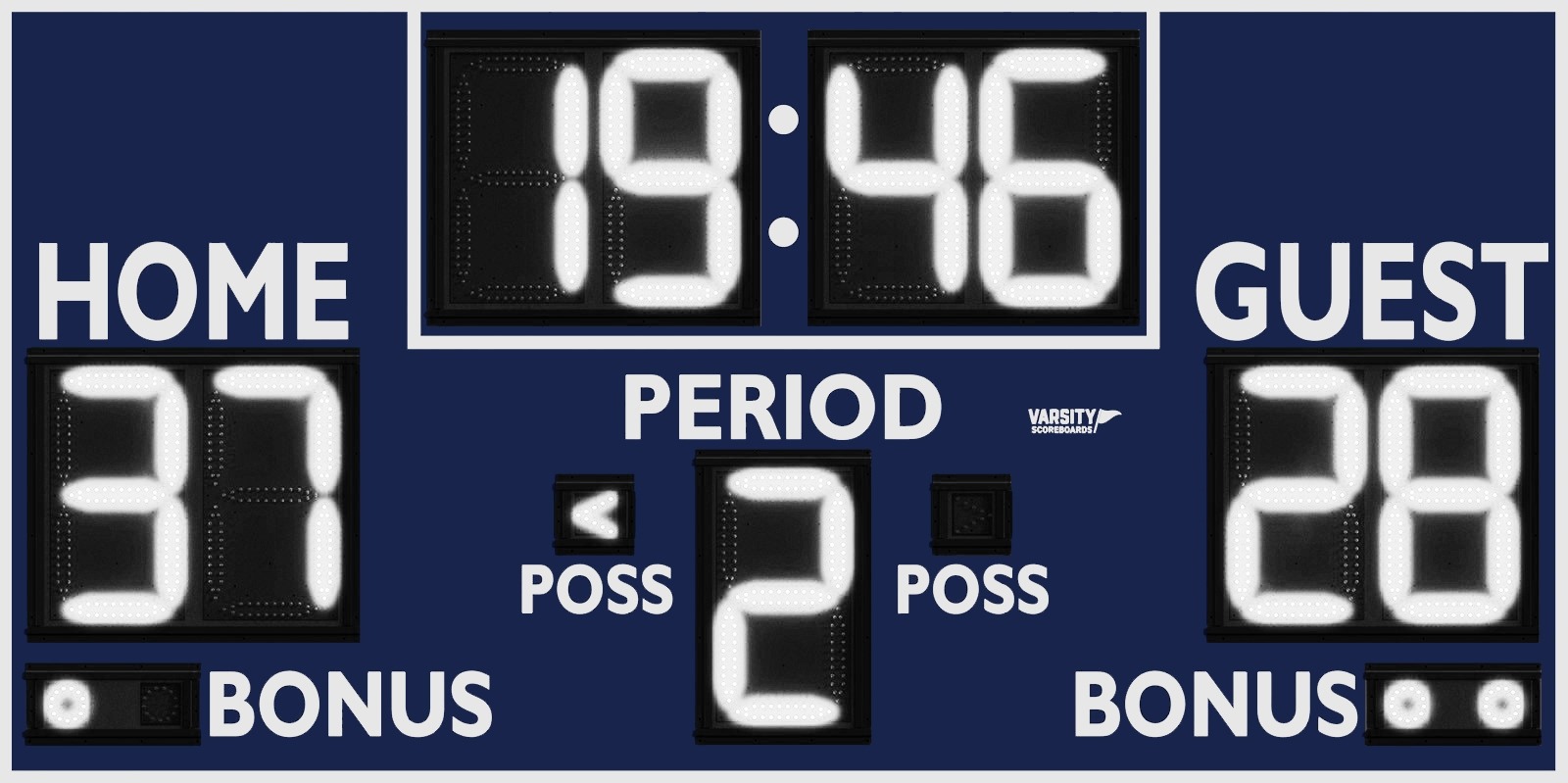 3432 Basketball/Multisport Scoreboard- Outdoor - Image 3