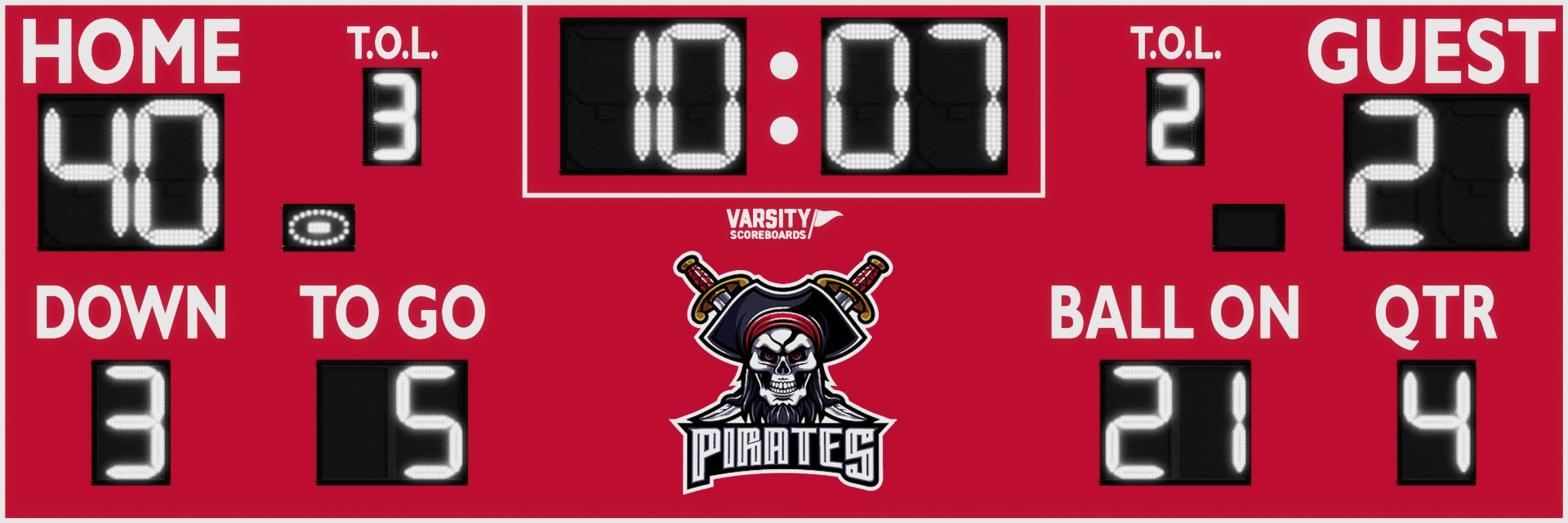 7424 Football Scoreboard