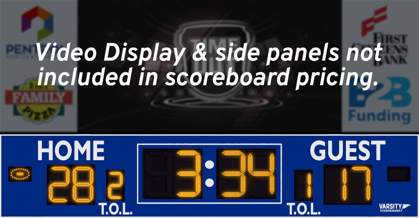 7460 Football Scoreboard