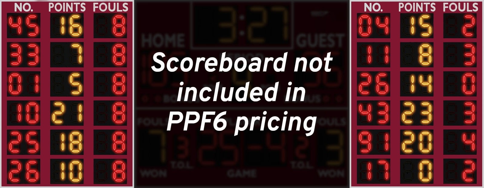 PPF6 Player/Points/Fouls Panels