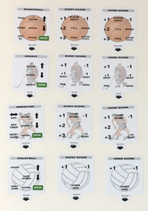 Indoor Sports Inserts for LCD Keyboard