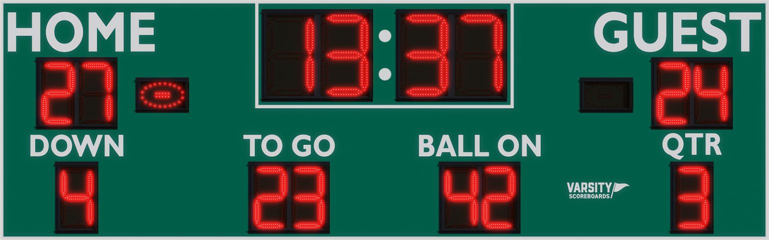 7452 Football Scoreboard - Varsity Scoreboards